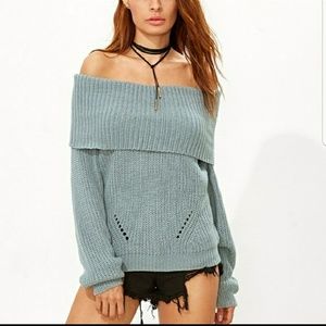 Arctic off the shoulder sweater top